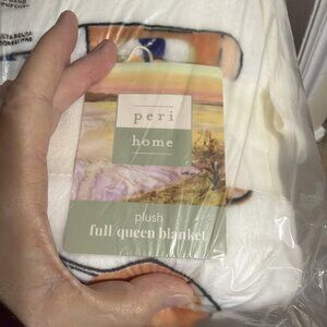 PERI HOME Plush Spritzy Spritz Blanket - Full/Queen - 90" x 90" - NWT🍊🍊🍊🍊🍊